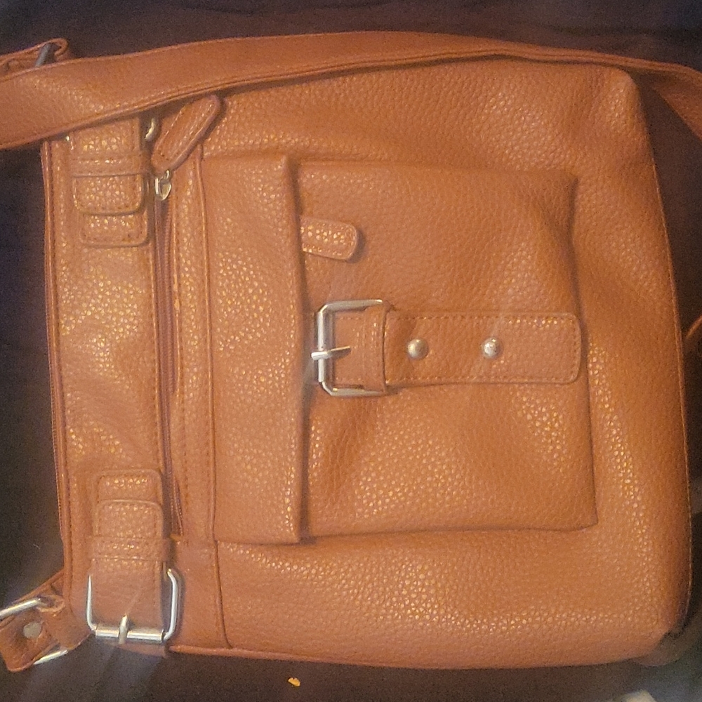 Charming Charlie Brown cross body purse